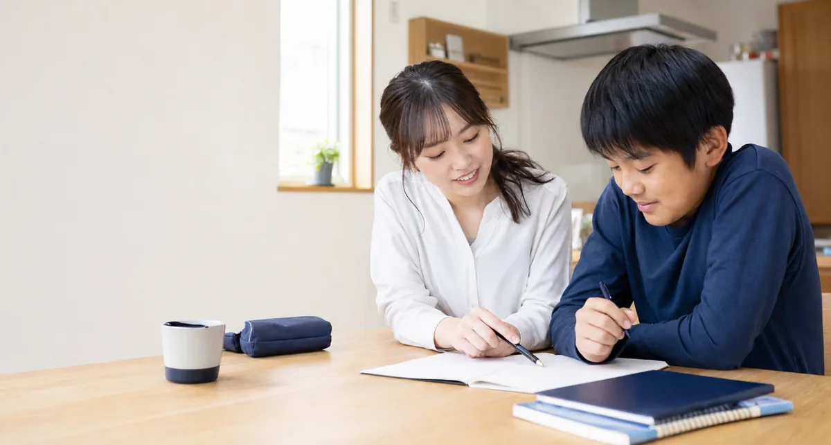 自宅での家庭教師指導